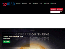 Tablet Screenshot of msanational.org